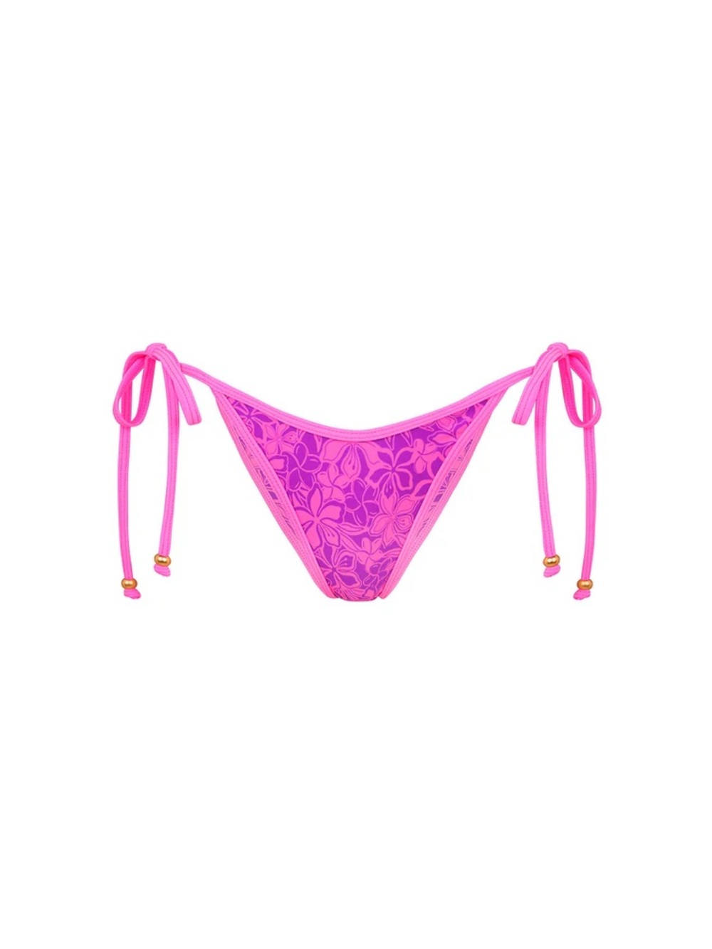 Kulani Kinis Pink Floral Tie-Side Bikini Bottom